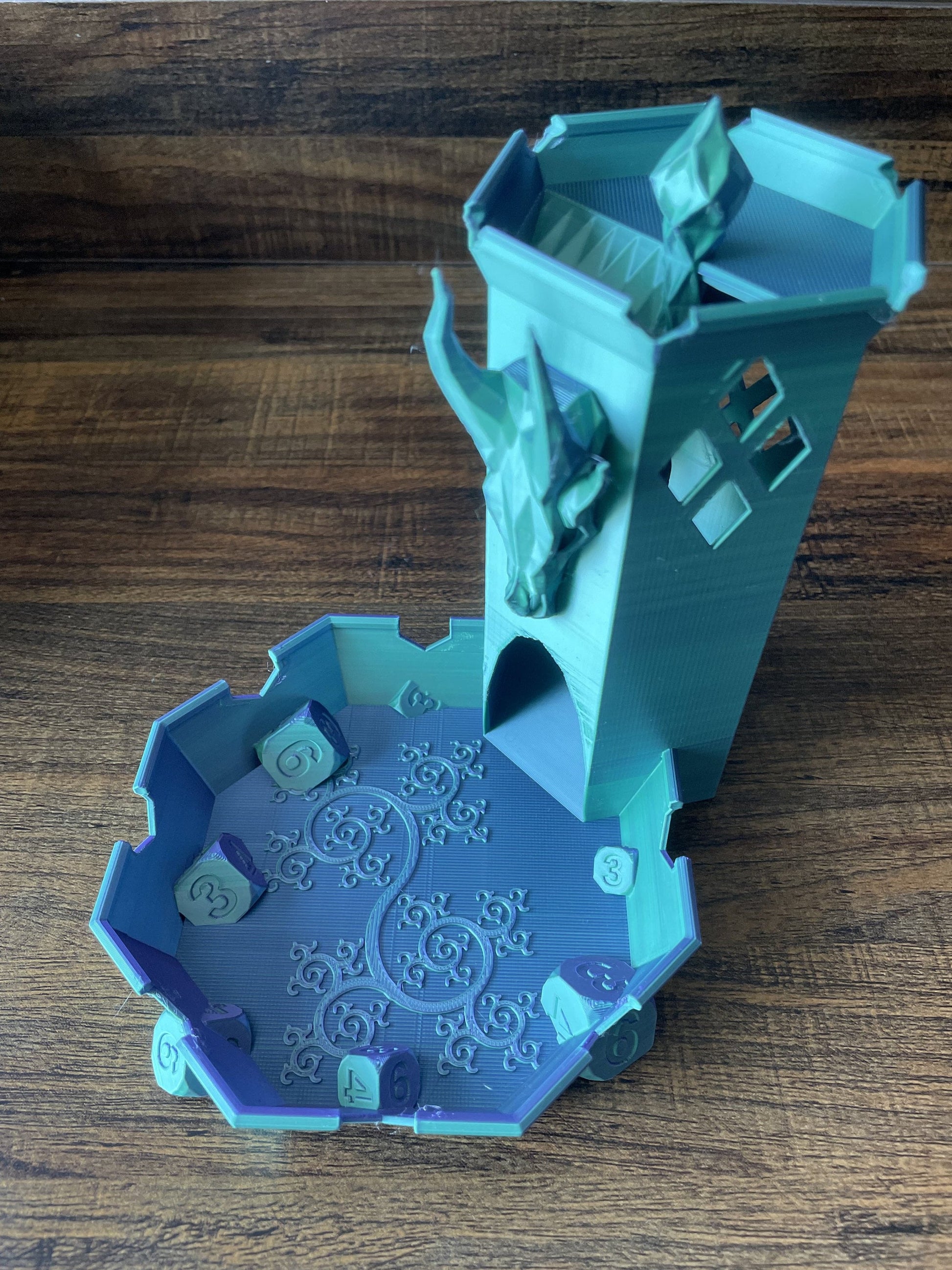 Dragon Head Dice Tower - 3D Printed RPG & D&D Dice Roller