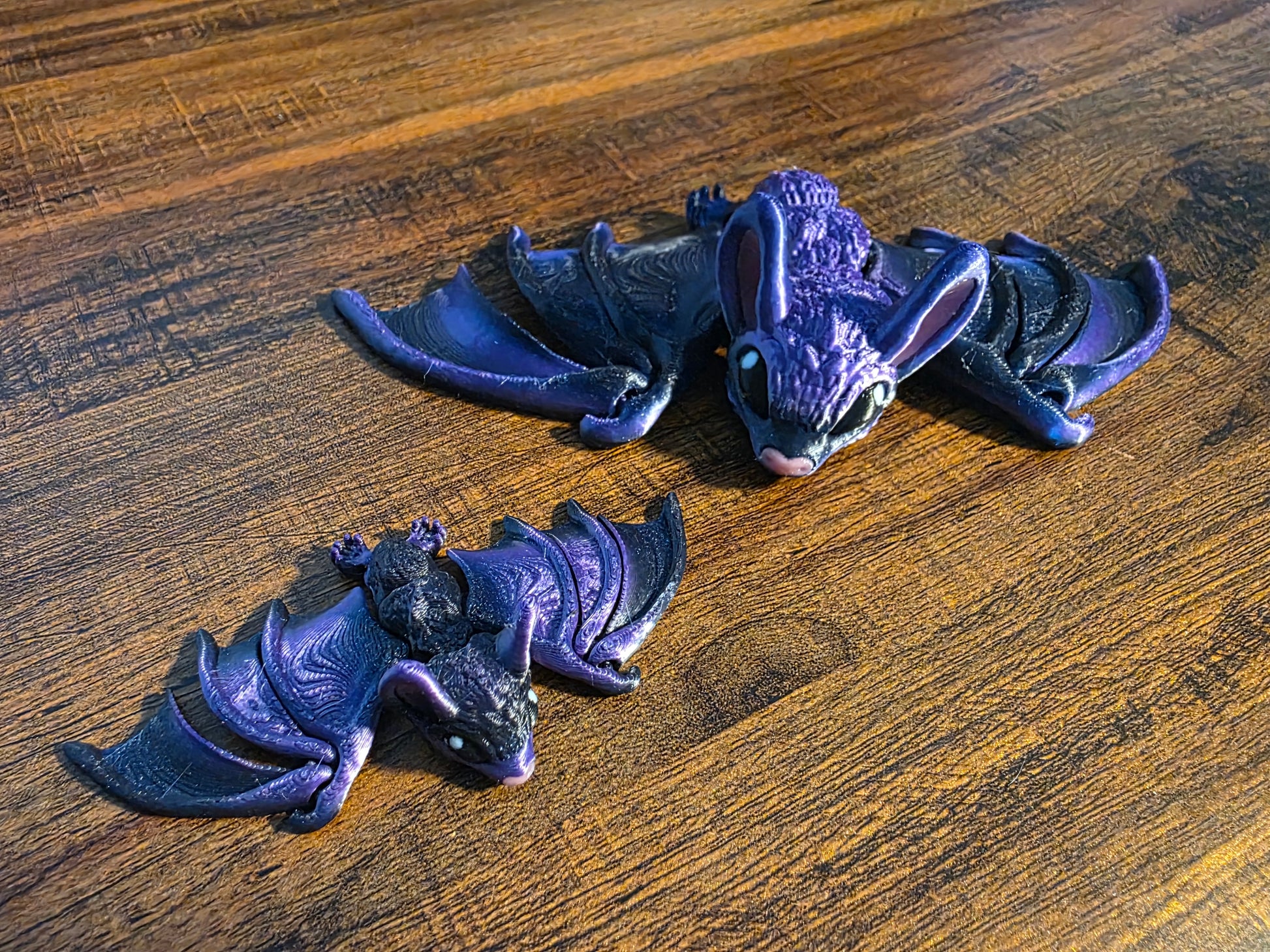 Articulated Flying Fox Bat - Flexible 3D Printed Fidget Toy & Décor