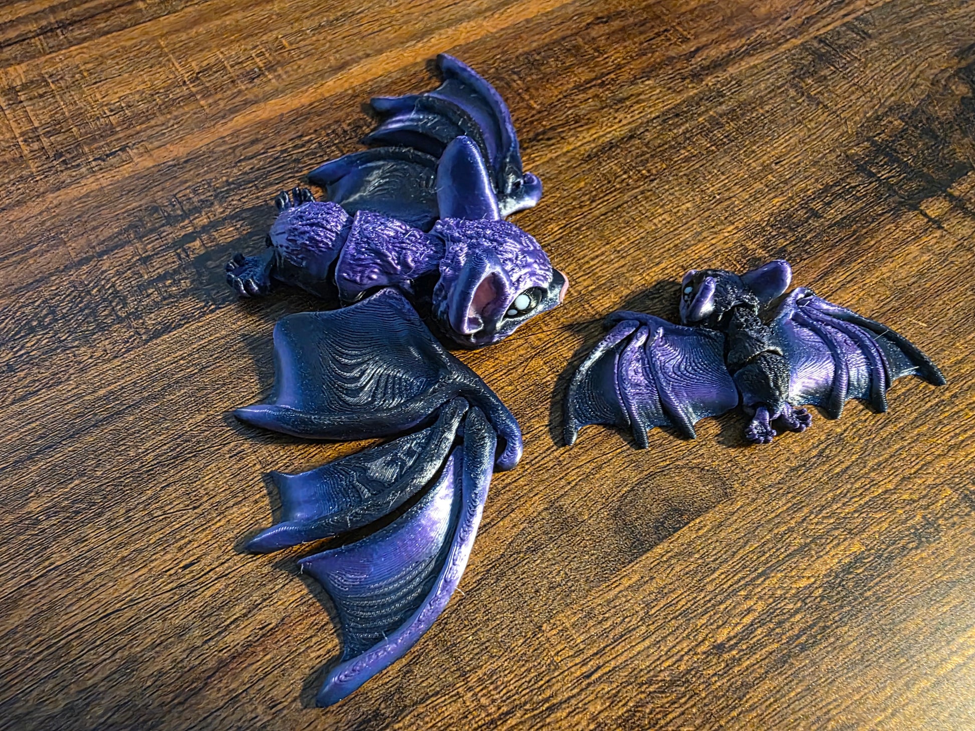 Articulated Flying Fox Bat - Flexible 3D Printed Fidget Toy & Décor