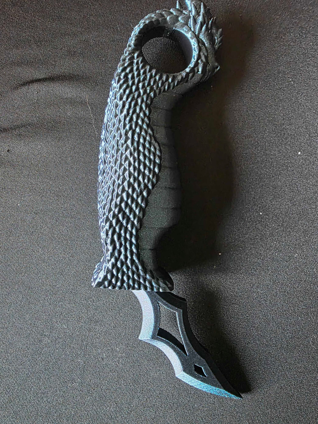 3D Printed Dragon Dagger – Folding Fantasy Karambit Fidget