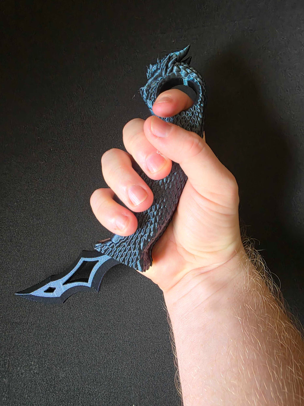 3D Printed Dragon Dagger – Folding Fantasy Karambit Fidget