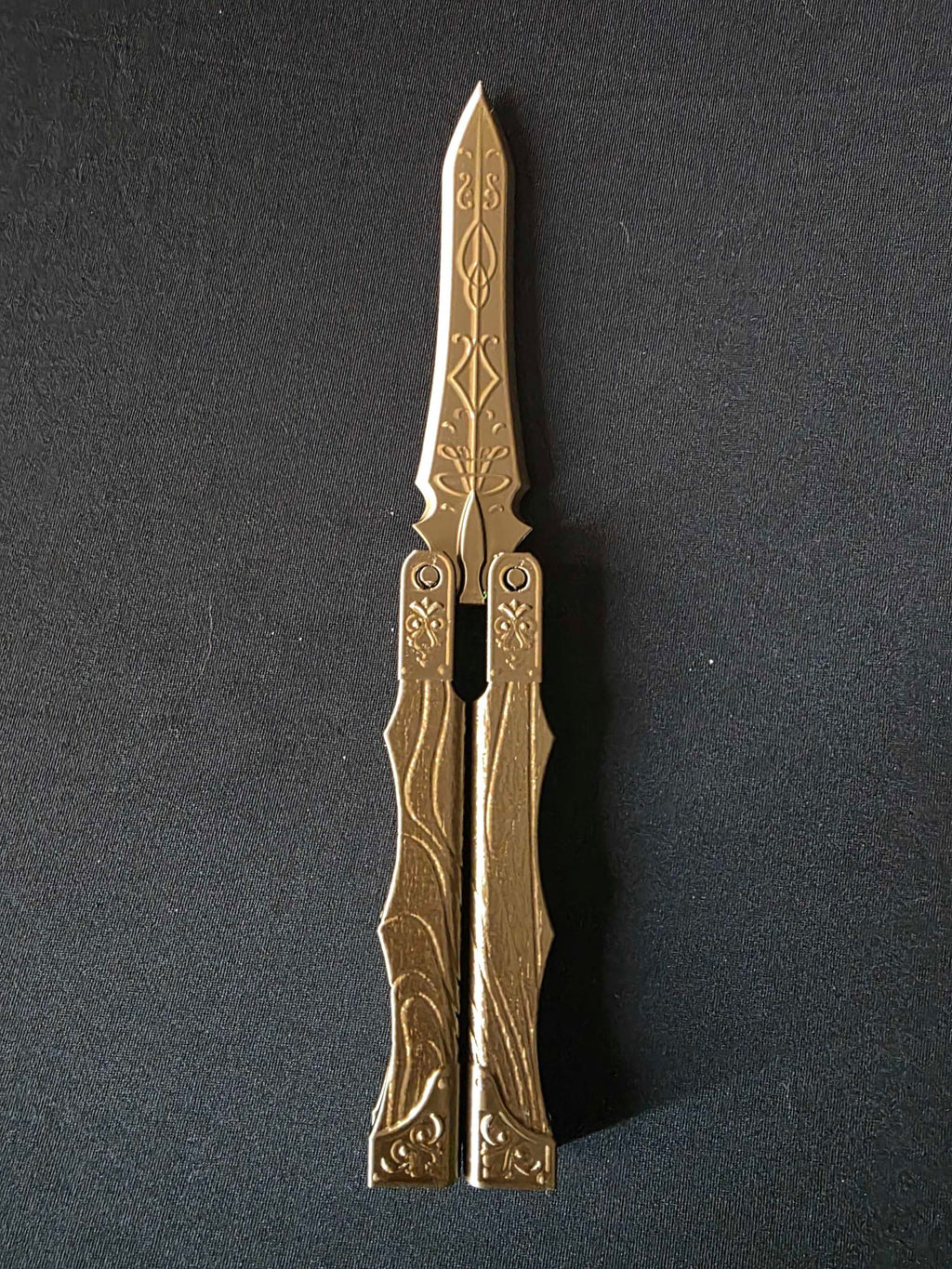 3D Printed Balisong Fidget – Folding Butterfly Knife Trainer