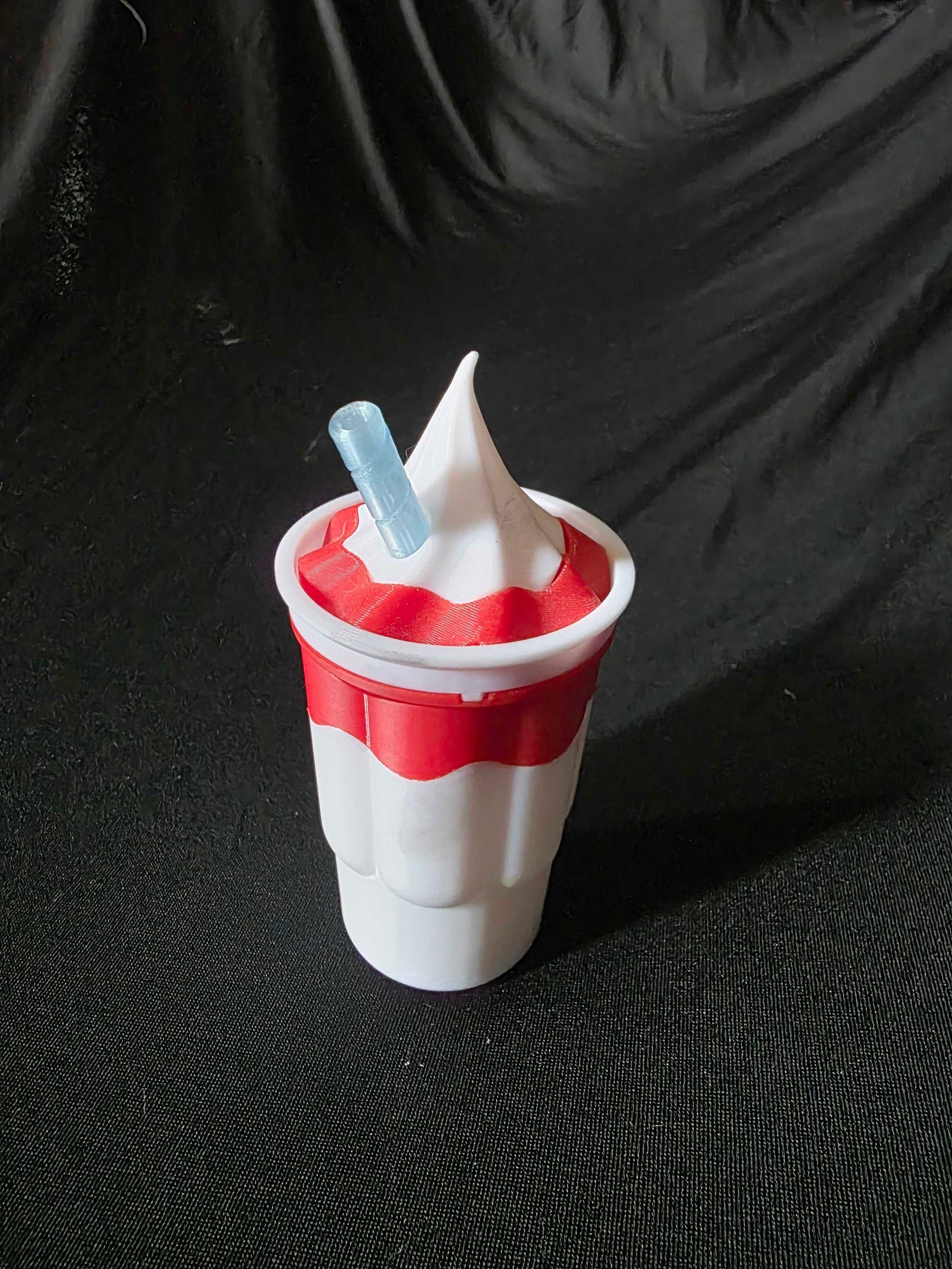 3D Printed Ice Cream Sundae Fidget – Hidden Storage Compartment