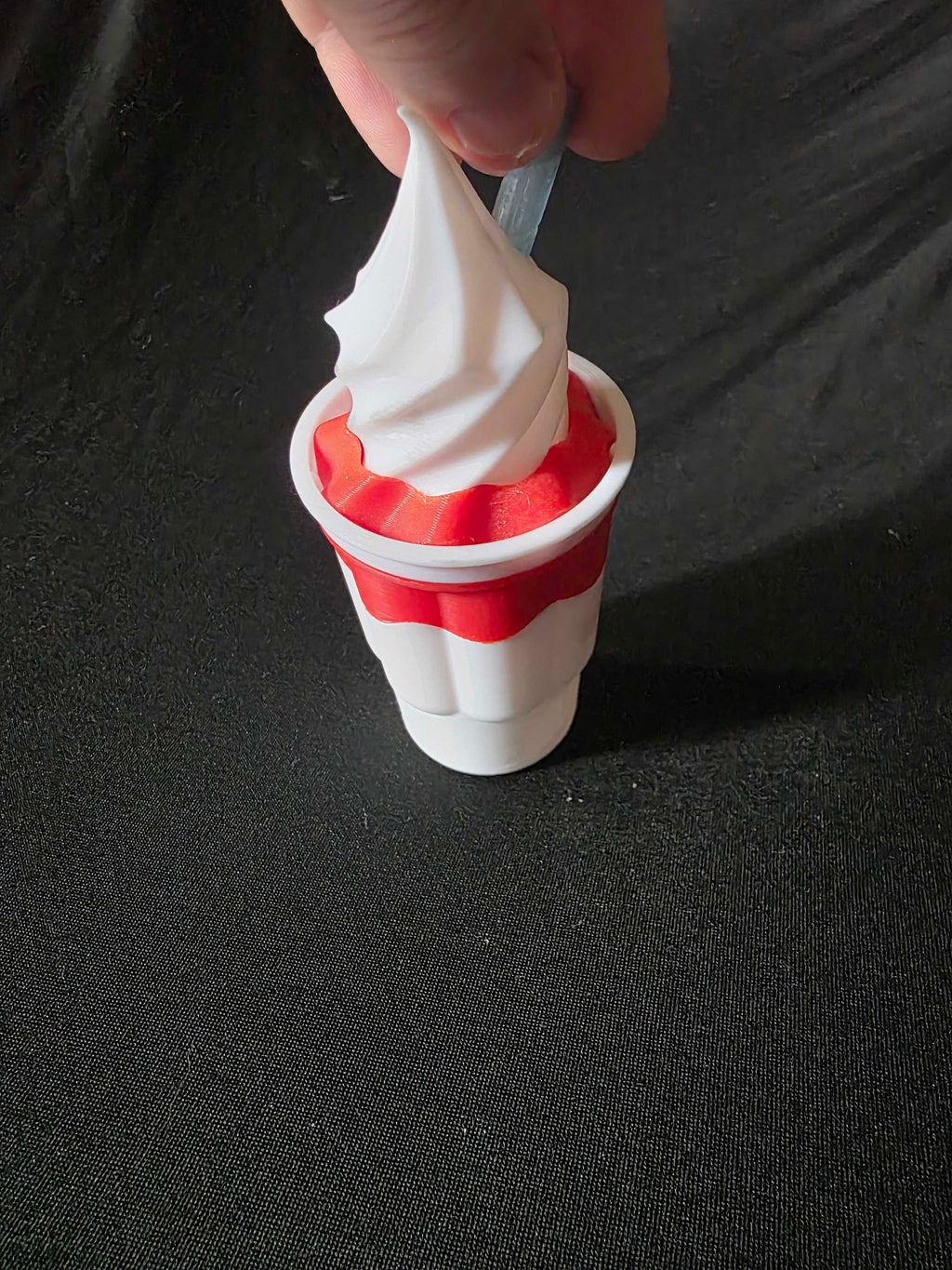 3D Printed Ice Cream Sundae Fidget – Hidden Storage Compartment