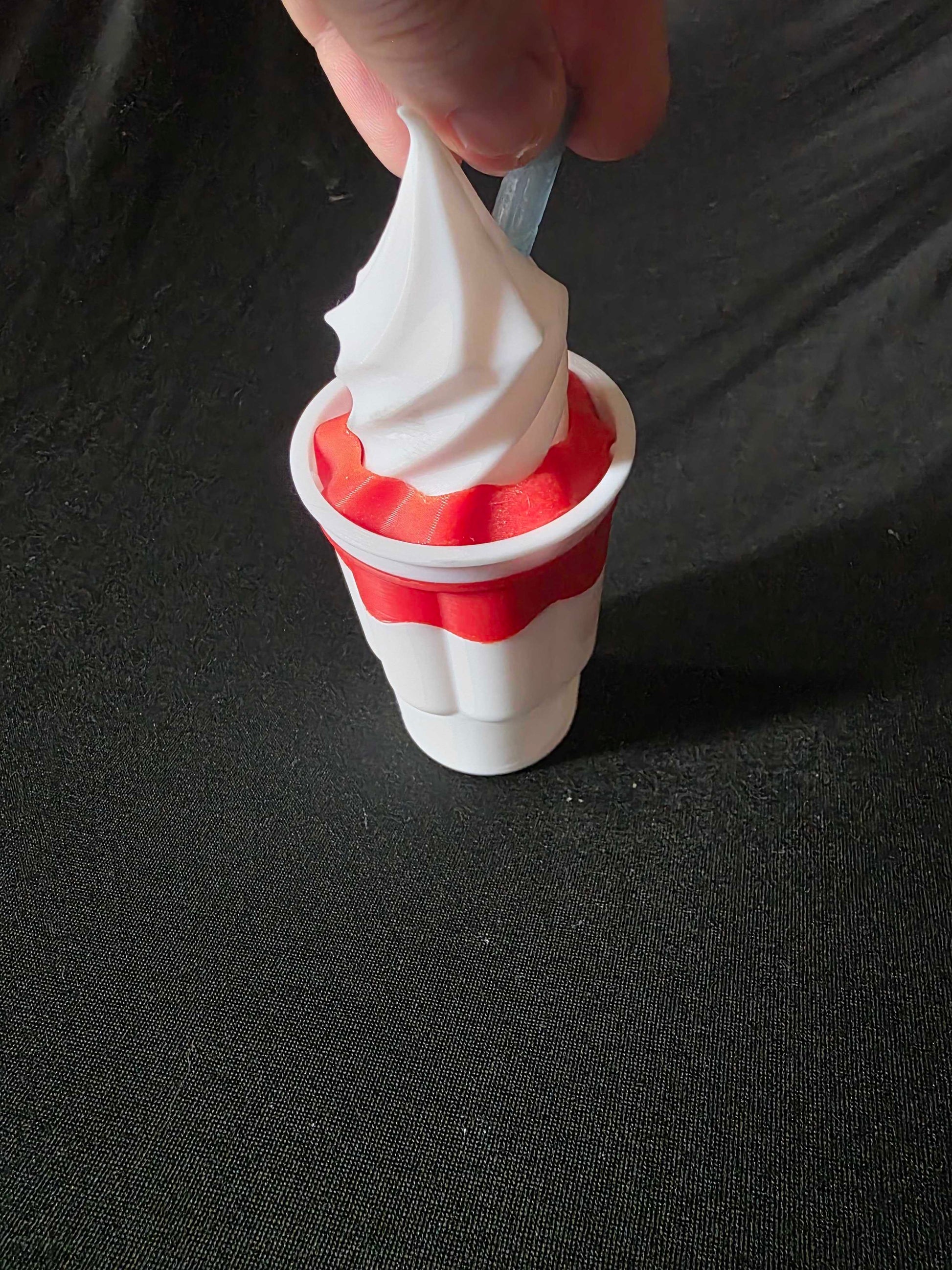 3D Printed Ice Cream Sundae Fidget – Hidden Storage Compartment