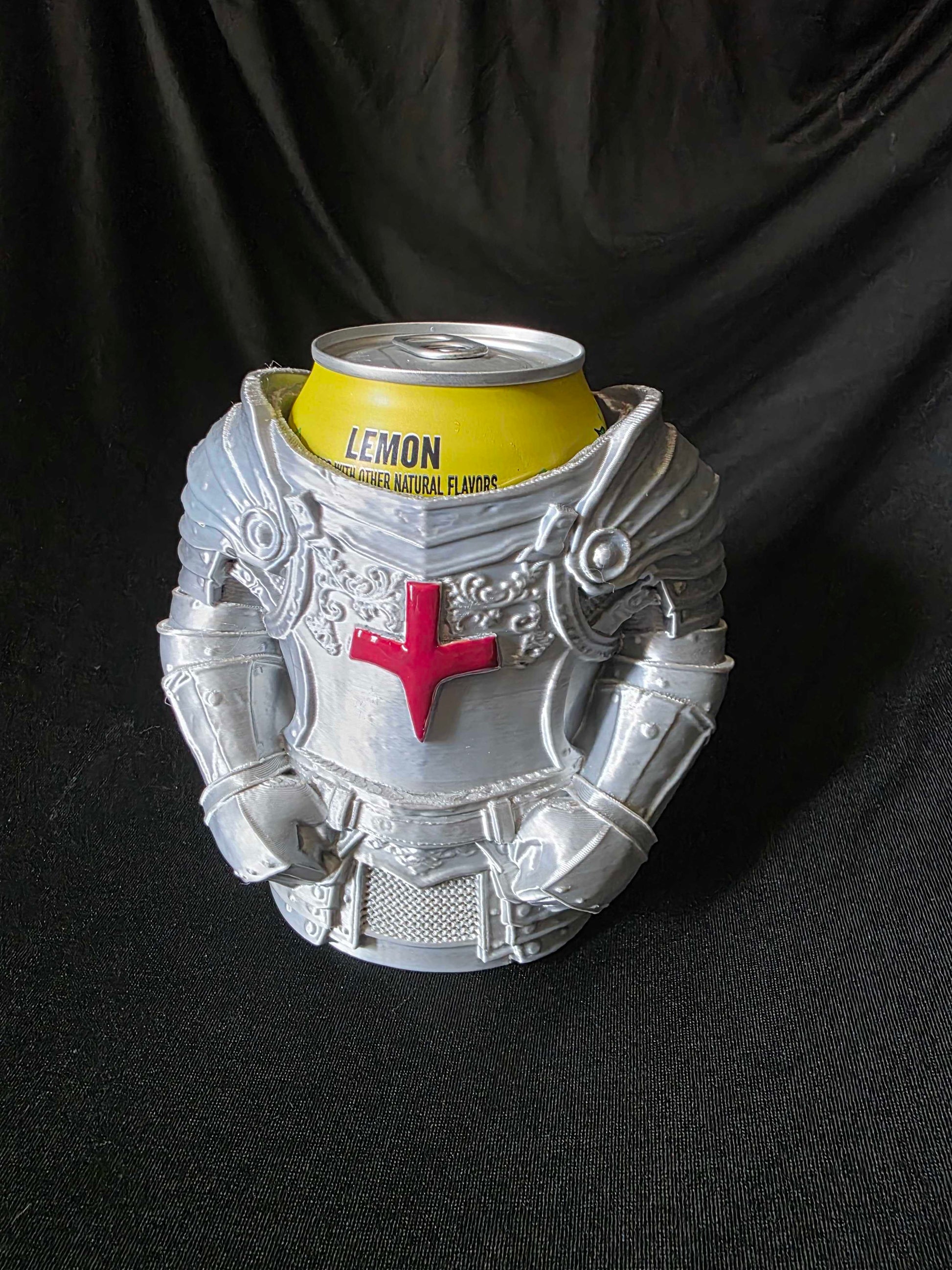 3D Printed Knight Armor Can Holder – Medieval Drink Holder