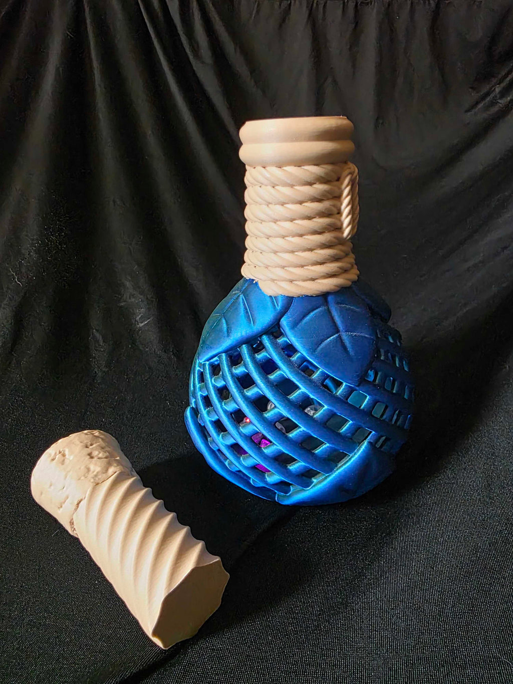 3D Printed Lighted Potion Flask – Fantasy Bottle with Fairy Lights