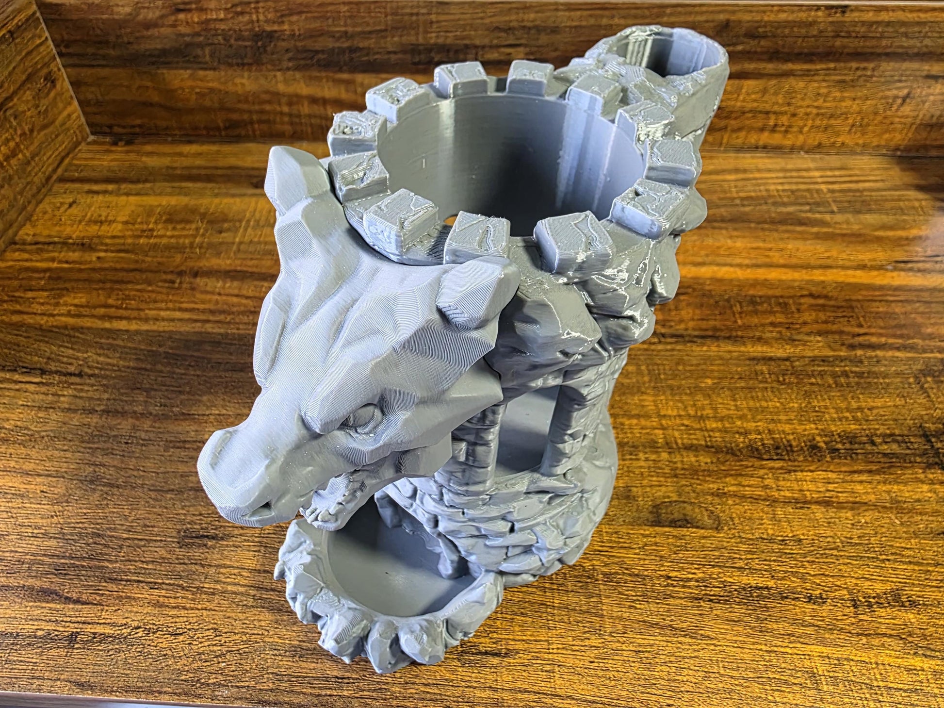 Dragon Dice Tower & Can Holder - 3D Printed TTRPG Accessory & Gamer Gift