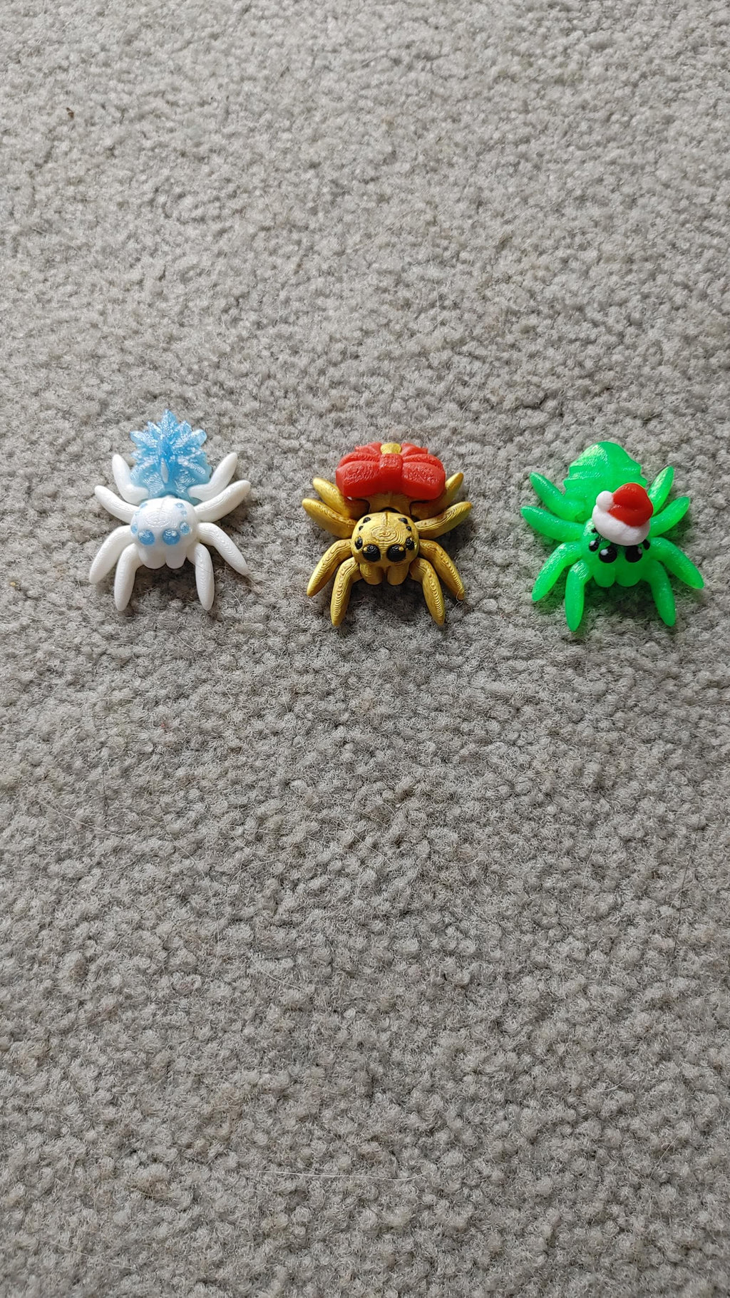 3D Printed Articulated Jumping Spiders - Cute Décor & Unique Gifts