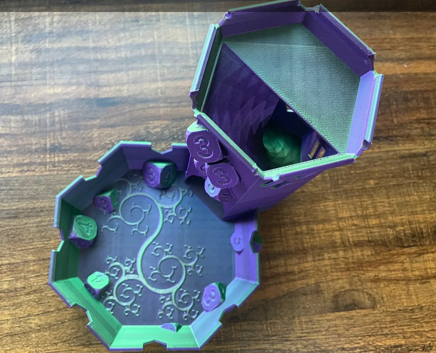 Elegant Dice Tower - 3D Printed RPG & Board Game Dice Roller for D&D