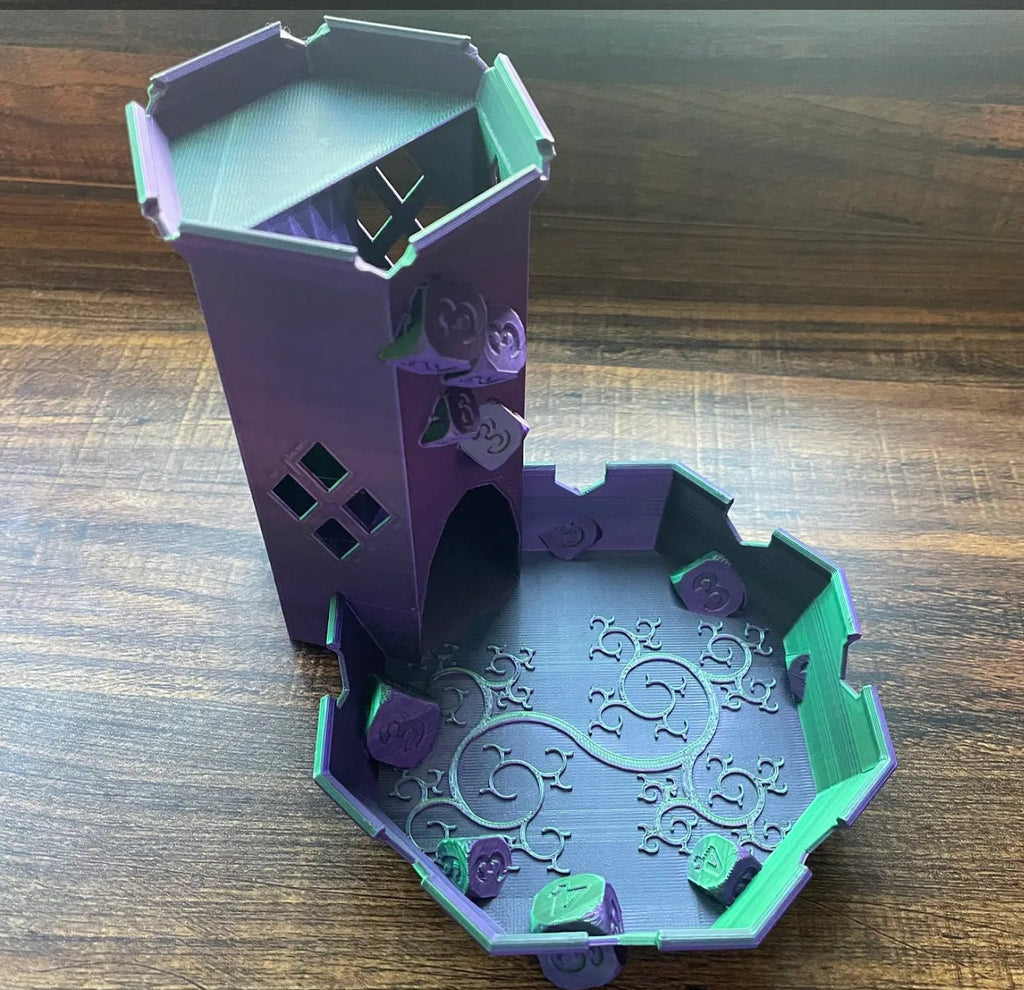 Elegant Dice Tower - 3D Printed RPG & Board Game Dice Roller for D&D