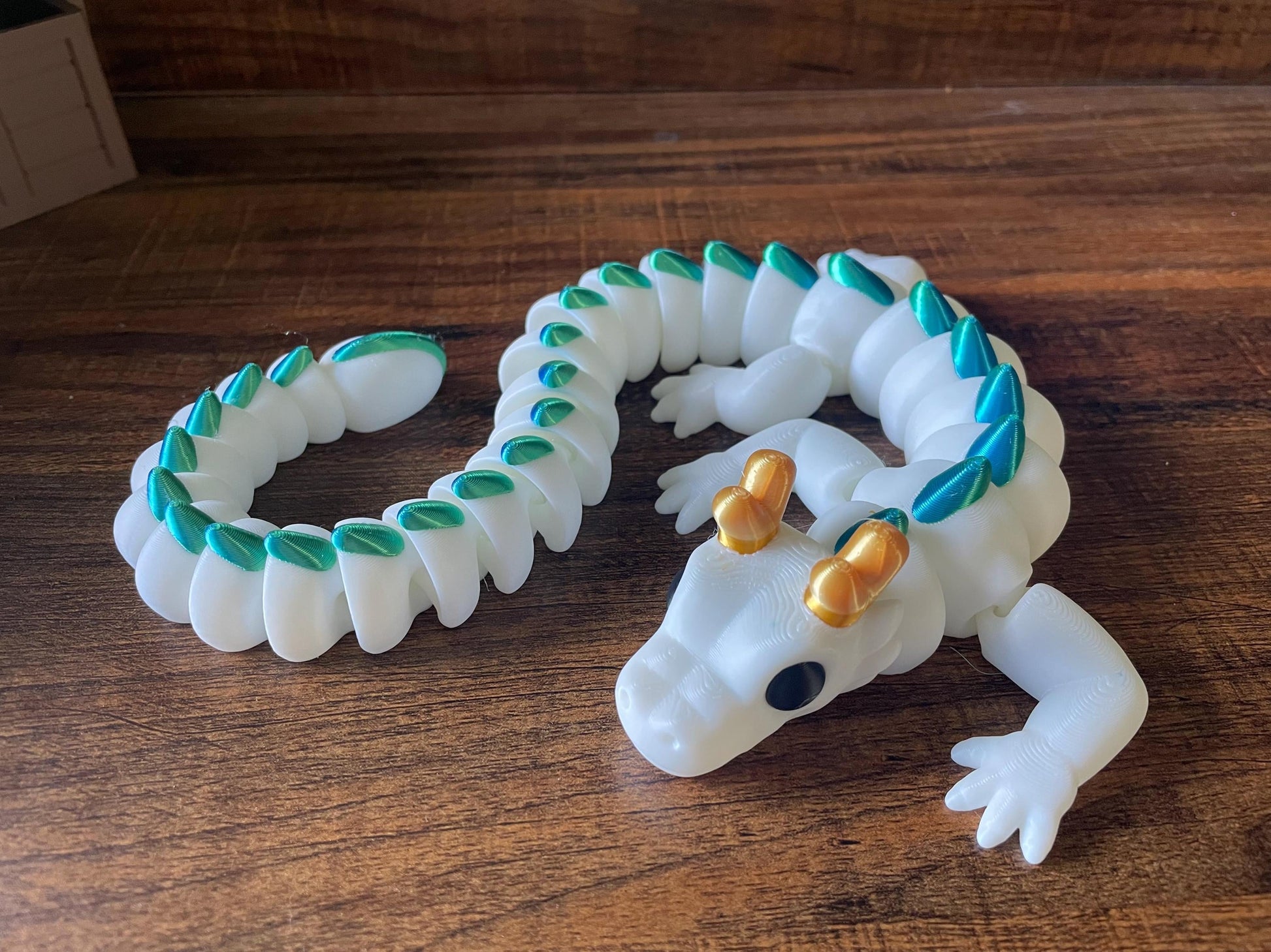 Articulated Spirit Dragon Toy - 17.5-Inch 3D Printed Poseable Fantasy Figure