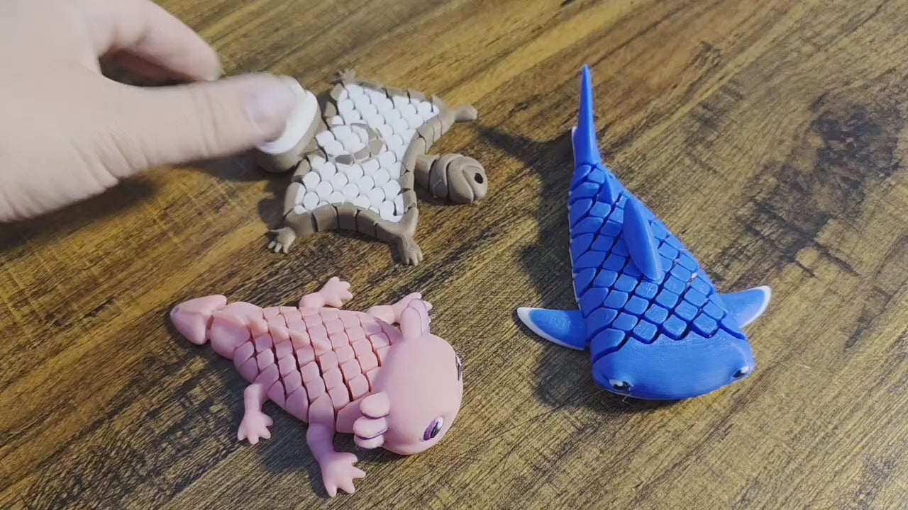 Flexi Fidget Animals - 3D Printed Articulated Toy for Sensory Play